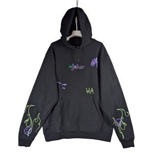Shoe Palace X Batman The Joker Glow N Dark Pullover Sweatshirt Hoodie Size Large